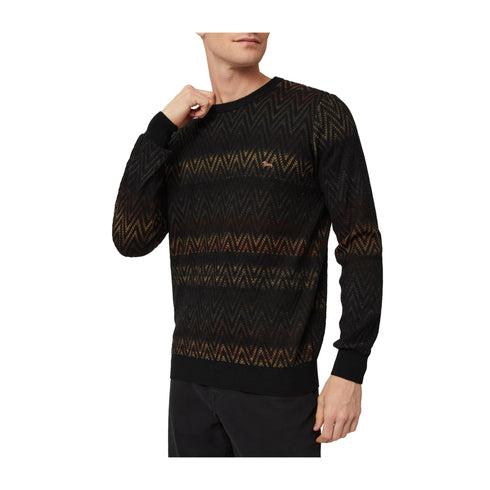 HARMONT & BLAINE Pullover Maglia Uomo motivo spinato Nero multi A24 - HARMONT & BLAINEHRM694030277 - 713 - M - Francavilla Moda